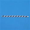 Cubic Zirconia Classic Bracelet With Rhodium Plating