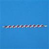 Cubic Zirconia Classic Bracelet With Rhodium Plating