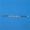 Cubic Zirconia Classic Bracelet With Rhodium Plating