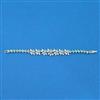 Cubic Zirconia Classic Bracelet With Rhodium Plating