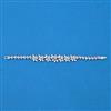 Cubic Zirconia Classic Bracelet With Rhodium Plating