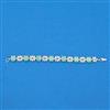 Cubic Zirconia Classic Bracelet With Rhodium Plating