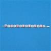 Cubic Zirconia Classic Bracelet With Rhodium Plating