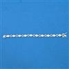 Cubic Zirconia Classic Bracelet With 2 Tone Rhodium Plating