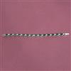 Cubic Zirconia Classic Bracelet With Rhodium Plating