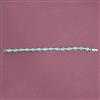 Cubic Zirconia Classic Bracelet With Rhodium Plating