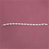 Cubic Zirconia Classic Bracelet With Rhodium Plating