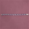 Cubic Zirconia Classic Bracelet With Rhodium Plating