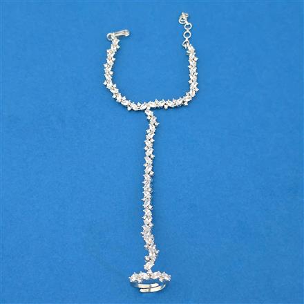 Cubic Zirconia Classic Hath Pan With 2 Tone Plating