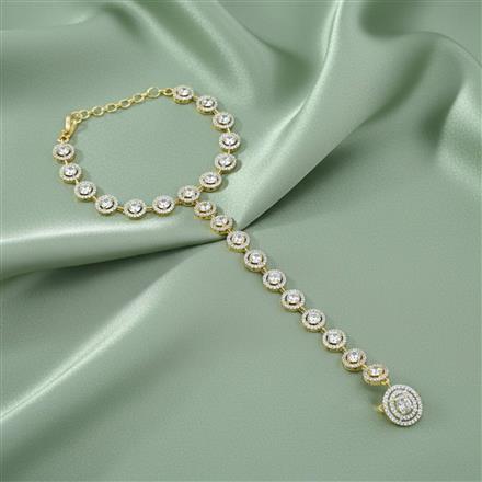 Cubic Zirconia Classic Hath Pan With Rhodium Plating