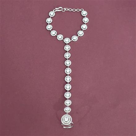 Cubic Zirconia Classic Hath Pan With Rhodium Plating