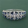 Cz Openable Kada With Rhodium Plating