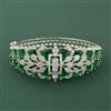 Cz Openable Kada With Rhodium Plating