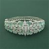 Cz Openable Kada With Rhodium Plating