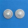 Cz Tops With 2 Tone Rhodium Plating