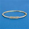Cz Openable Kada With 2 Tone Rhodium Plating