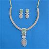 Cz Classic Necklace With 2 Tone Plating