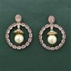 Cz Classic Earring With Mehndi Plating