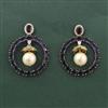Cz Classic Earring With Mehndi Plating