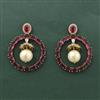 Cz Classic Earring With Mehndi Plating
