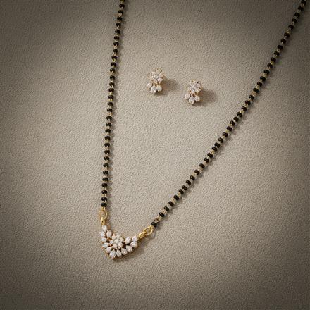 Cz Classic Mangalsutra With 2 Tone Plating