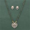 Cz Classic Mangalsutra With 2 Tone Rhodium Plating