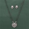 Cz Classic Mangalsutra With 2 Tone Rhodium Plating
