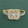 Cz Openable Kada With 2 Tone Plating
