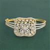 Cz Openable Kada With 2 Tone Plating