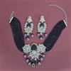 Cz Classic Necklace With Rhodium Plating