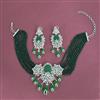 Cz Classic Necklace With Rhodium Plating