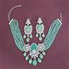 Cz Classic Necklace With Rhodium Plating