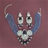 Cz Classic Necklace With Rhodium Plating