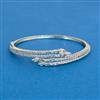 Cz Openable Kada With 2 Tone Rhodium Plating