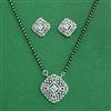Cz Classic Mangalsutra With 2 Tone Rhodium Plating