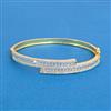Cz Openable Kada With Mehndi 2 Tone Rhodium Plating