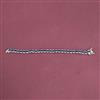 Cz Openable Bracelet With Rhodium Plating
