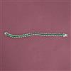 Cz Openable Bracelet With Rhodium Plating