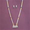 Cz Classic Pendant Set With 2 Tone Plating