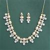 Cz Classic Necklace With 2 Tone Plating
