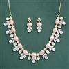 Cz Classic Necklace With 2 Tone Plating