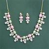 Cz Classic Necklace With 2 Tone Plating