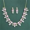 Cz Classic Necklace With 2 Tone Plating