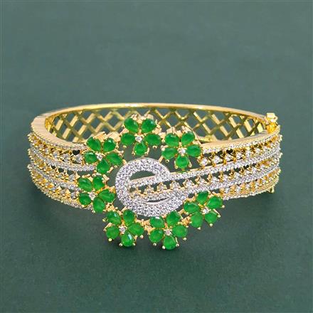 Cz Openable Kada With 2 Tone Plating