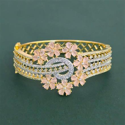 Cz Openable Kada With 2 Tone Plating