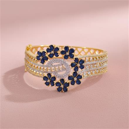 Cz Openable Kada With 2 Tone Plating