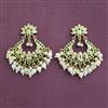 Cz Moti Earring With Gold Plating