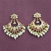 Cz Moti Earring With Gold Plating