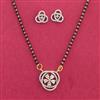 Cz Delicate Mangalsutra With 2 Tone Rhodium Plating