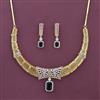 Cz Classic Necklace With 2 Tone Plating